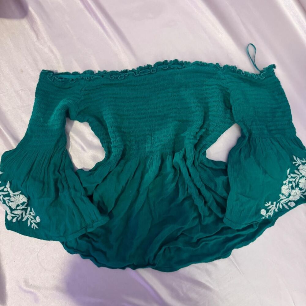 Vintage Hollister Green Flowy Top